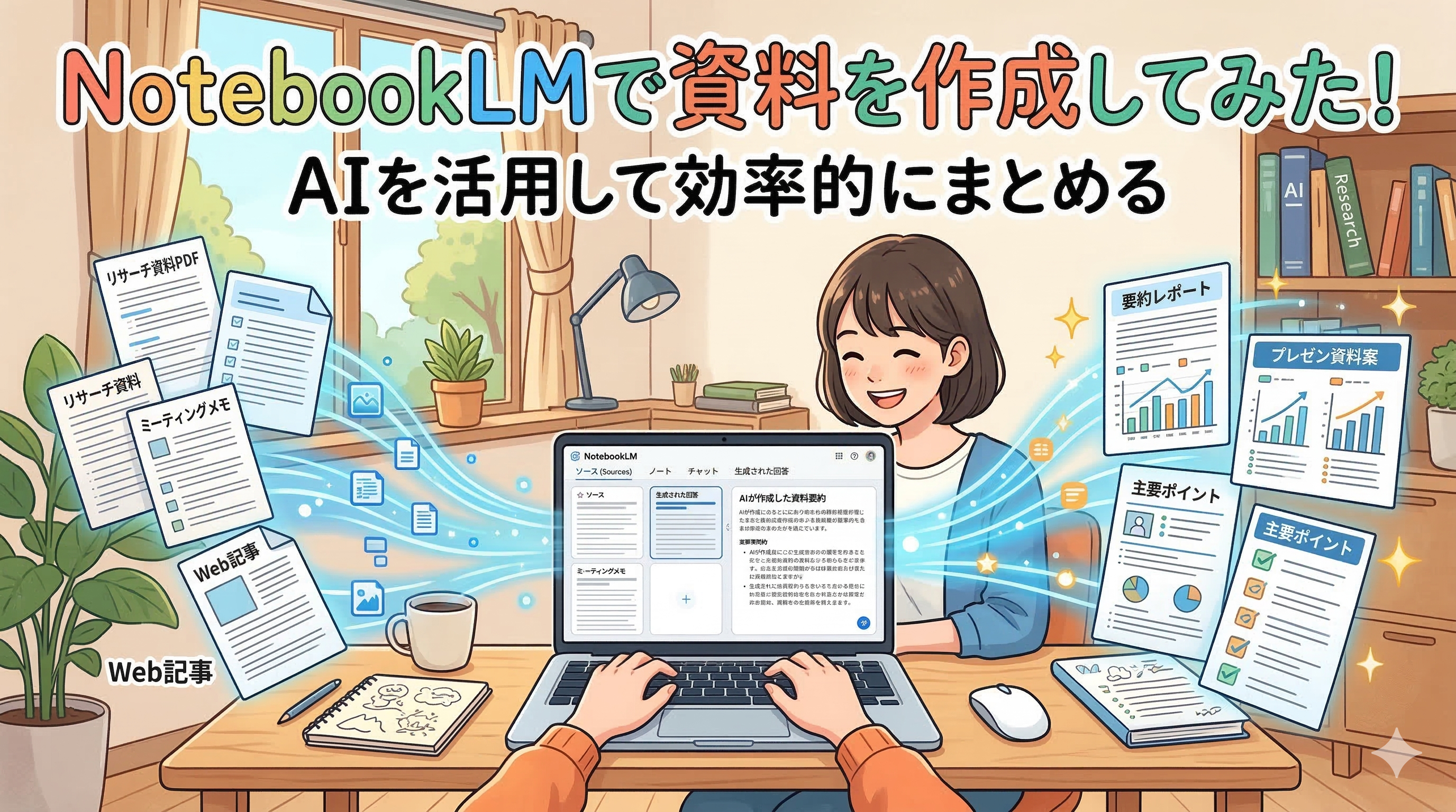 NotebookLMでスライド資料をワンクリック作成！手順を画像付きで解説